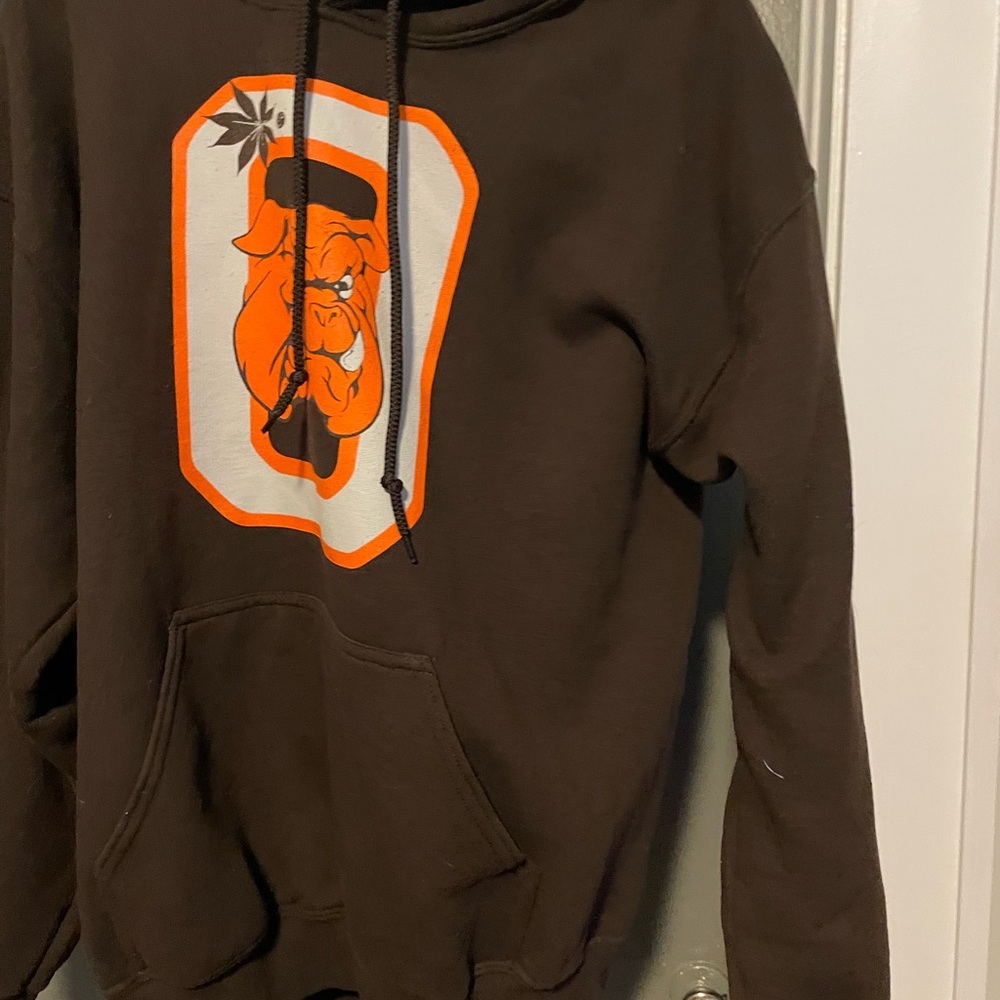 Brown Graphic Hoodie